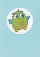 Green Owl with Card and Envelope 17-4185